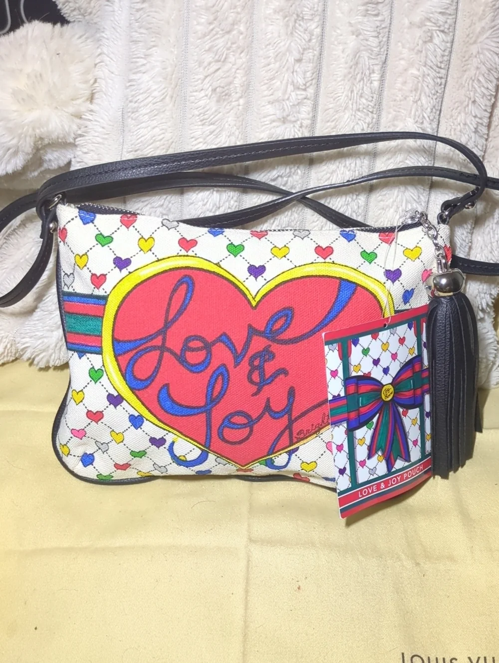 Brighton Holiday Love & Joy Heart Crossbody Bag - NWT NOW ONLY $55